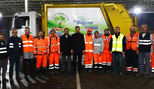 Bağcılar Başkanı Abdullah Özdemir, 2023'e işçilerle birlikte girdi