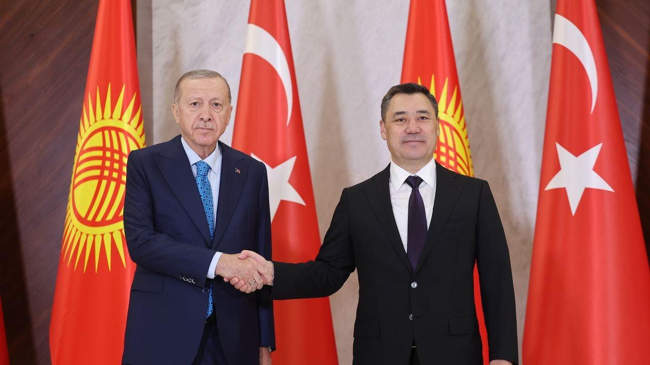 Cumhurbaşkanı Recep Tayyip Erdoğan ve Kırgızistan Cumhurbaşkanı Sadır Caparov (Kırgızistan-2024)