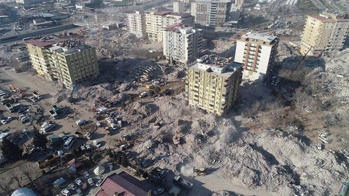 Kahramanmaraş depremlerinde yaklaşık 1400 kişi hayatını kaybettiği Ebrar Siteleri.
