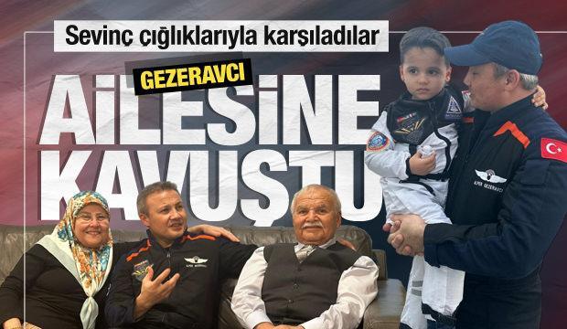 İlk Türk astronot Alper Gezeravcı, ailesine kavuştu! | Haber7.com