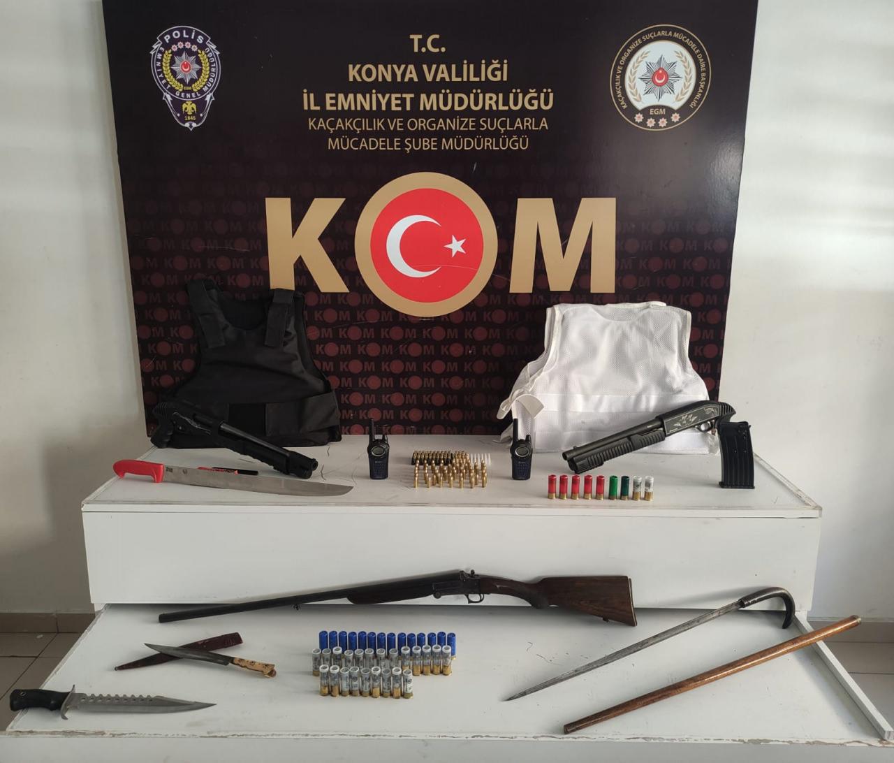 Konya'da Kafes-37 operasyonunda yakalanan 5 zanlı tutuklandı