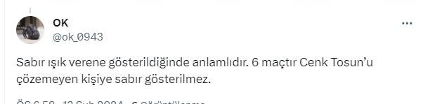 Beşiktaş taraftarının Cenk Tosun isyanı