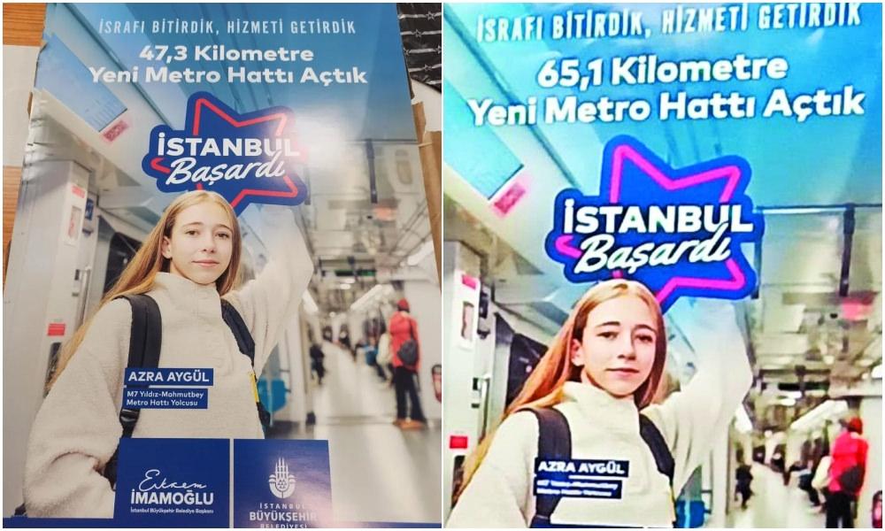 CHP'li İBB'den 20 gün arayla iki farklı afiş