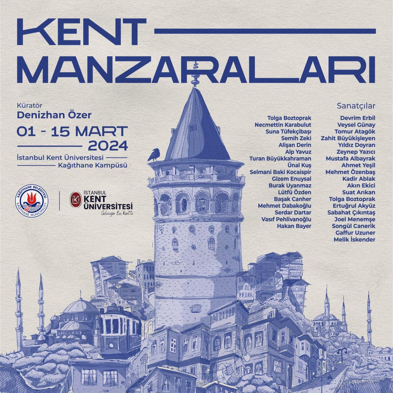 Kağıthane'de İstanbul Kent Manzaraları karma resim sergisi düzenlenecek