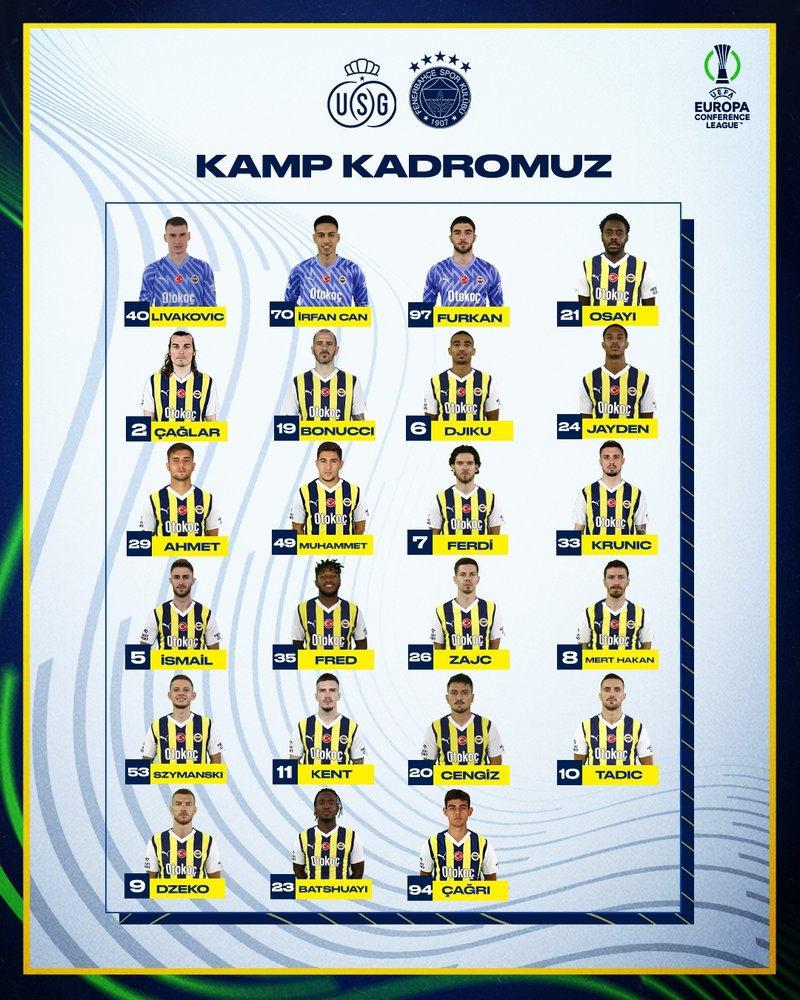 Fenerbahçe, Belçika'da avantaj peşinde! 3 eksik var