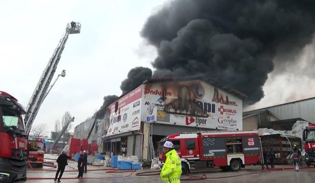 Ankara'da depo yangını! Çok sayıda ekip bölgede