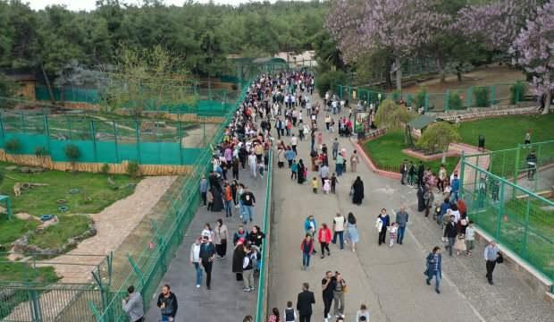 Gaziantep Doğal Yaşam Parkı'na bayramda ziyaretçi akını