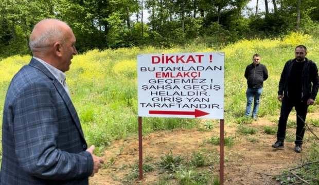 Tarlasını yola çevirenlere kızıp öyle bir şey yaptı ki!