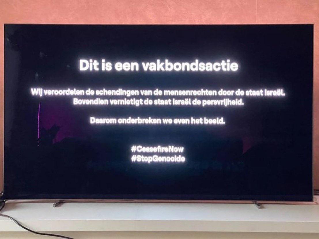 Belçika'nın VRT televizyonu İsrail'i protesto etti - Resim : 1