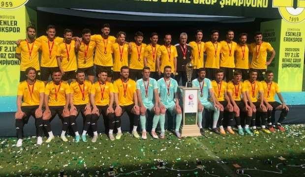 Esenler Erokspor, şampiyonluk kupasına kavuştu