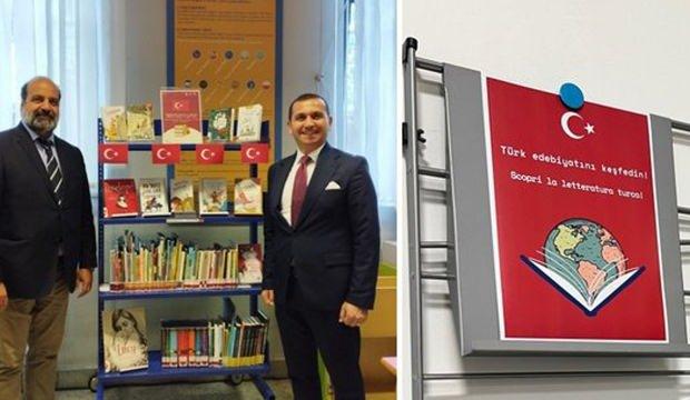 Roma'daki kütüphaneye çocuklara yönelik Türkçe kitaplar bağışlandı