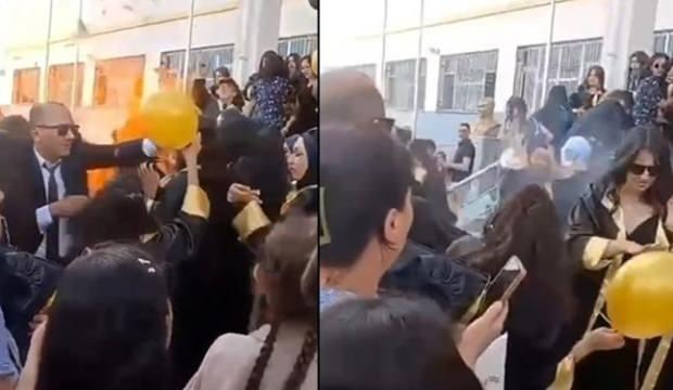 Mezuniyet kutlamasında helyum gazlı balon patladı: 10 yaralı