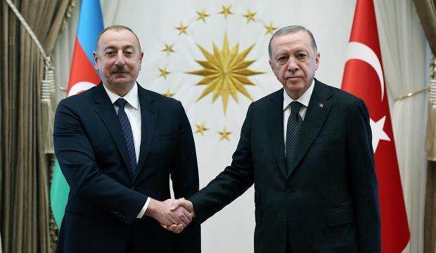 Cumhurbaşkanı Erdoğan Azerbaycan Cumhurbaşkanı Aliyev ile görüştü