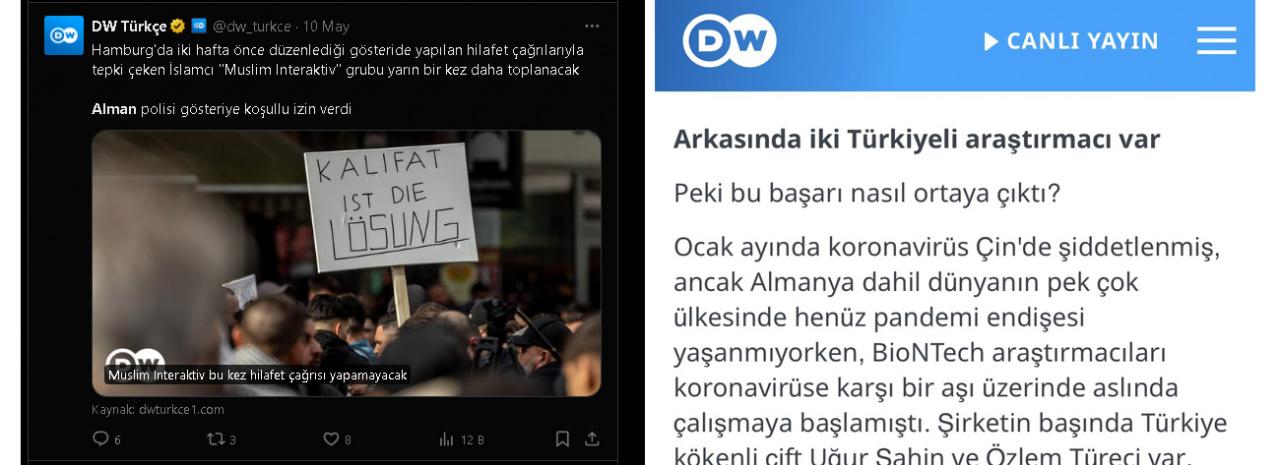 Deutsche Welle Türkçe'nin iki farklı haberi: Polis Alman, araştırmacı Türkiyeli!