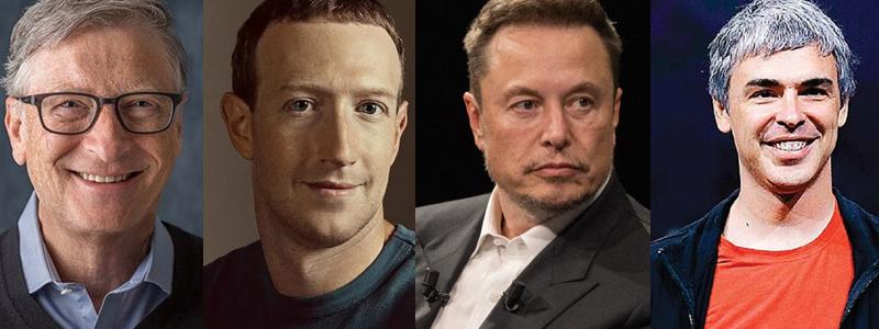 Bill Gates, Mark Zuckerberg, Elon Musk ve Larry Page…