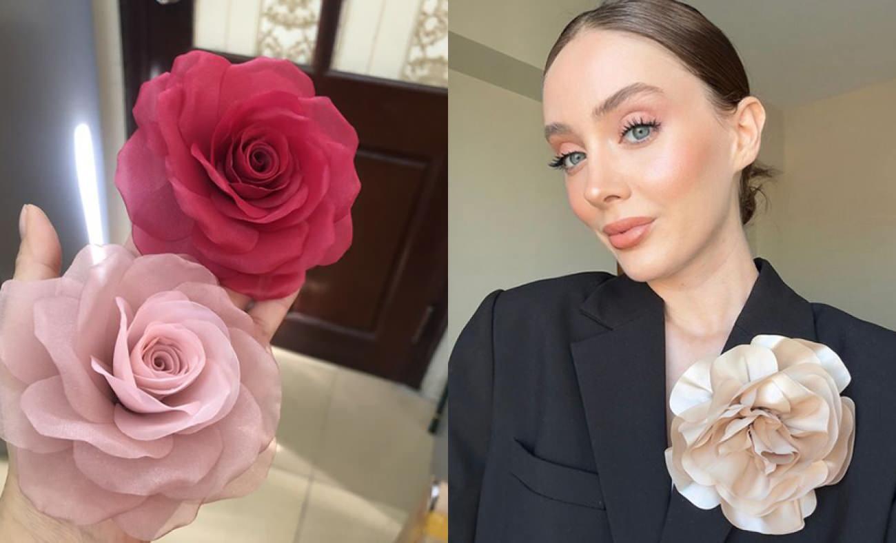 Kumaştan çiçek yapımı modelleri! Kumaştan gül yapımı çeşitleri! Saten kumaştan gül modelleri