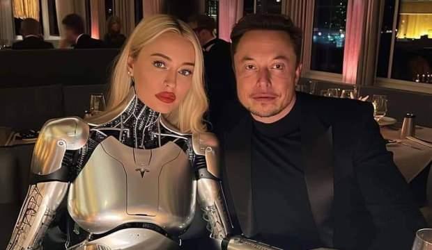 Elon Musk robot sevgilisiyle yemeğe çıktı!