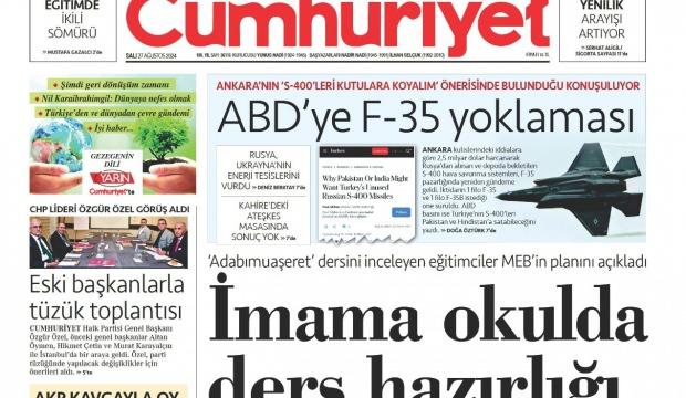 Cumhuriyet gazetesinden ‘galiba’ kaynaklı manşet