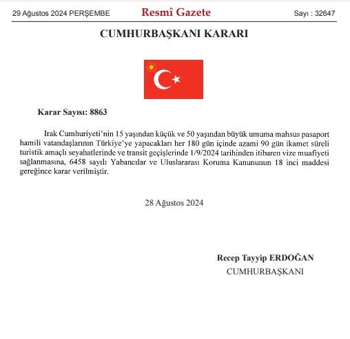 Resmi Gazete kararı