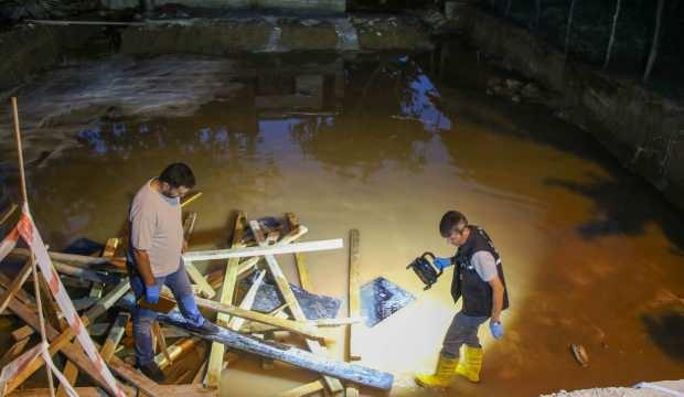 Komşular arasındaki kavga inşaat çukurunda son buldu