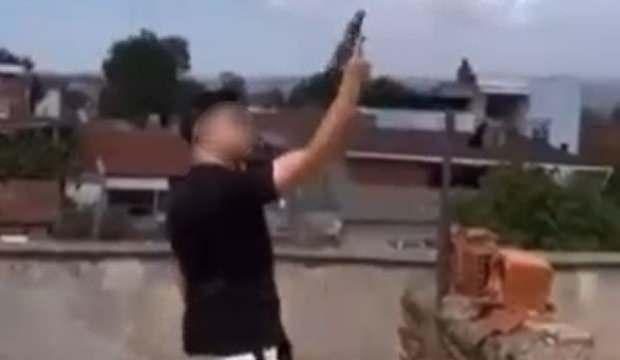 14 yaşındaki çocuk balkondan tabancayla art arda ateş açtı