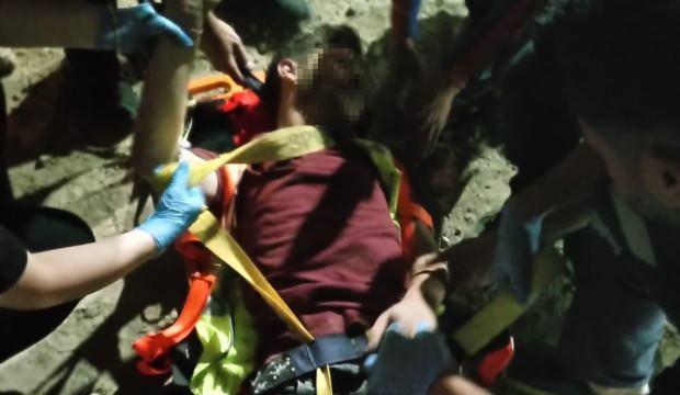 24 metrelik kuyuya d&uuml;şen iş&ccedil;i &ouml;l&uuml;mle burun buruna geldi!