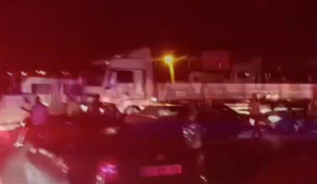 Sürekli kaza, sürekli tehlike: Elmadağ'da halk yolu kapattı!