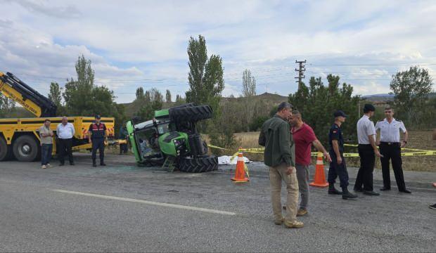 Çorum'da traktör kazası: 1ölü, 1 yaralı