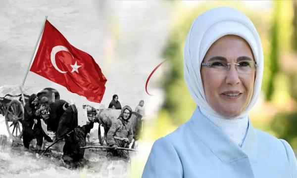 Emine Erdoğan'dan Cumhuriyet'in 101'inci yılına özel paylaşım!