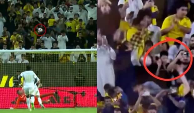 Ronaldo'nun penaltısı taraftarın yüzünde patladı!