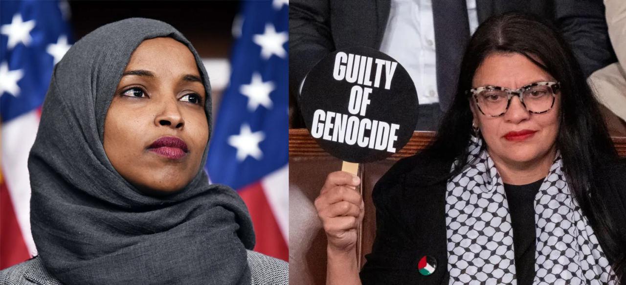 Ilhan Omar ve Rashida Thalib.