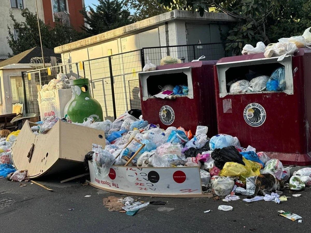 Kartal'daki çöp yığınları 