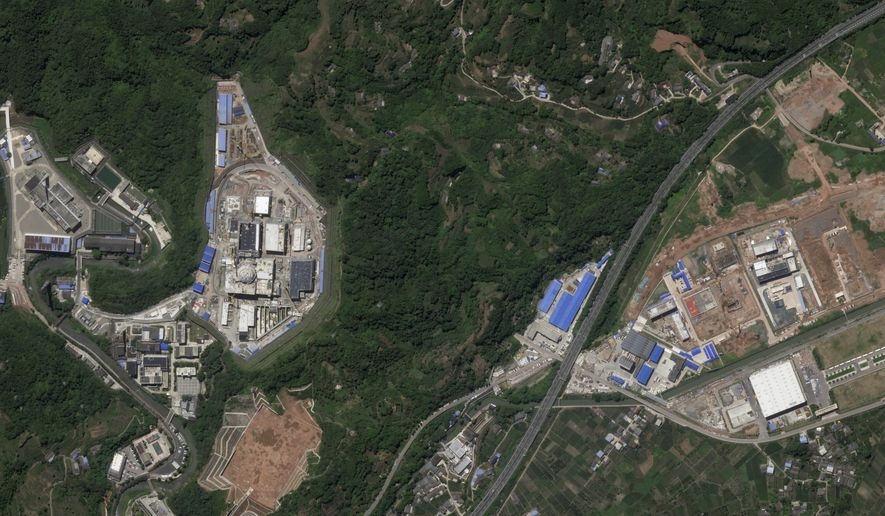 Planet Labs PBC'den alınan bu uydu görüntüsü, Çin'in Sichuan Eyaleti, Mucheng Kasabası'ndaki Base 909 olarak da bilinen Çin Nükleer Enerji Enstitüsü'nün 1 No'lu Sahasını gösteriyor, 5 Temmuz 2023. (Planet Labs PBC AP aracılığıyla