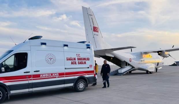 Ambulans uçak 6 aylık Delal bebeği Ankara'ya sevk etti