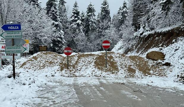 Bir kentte ulaşıma kar engeli!