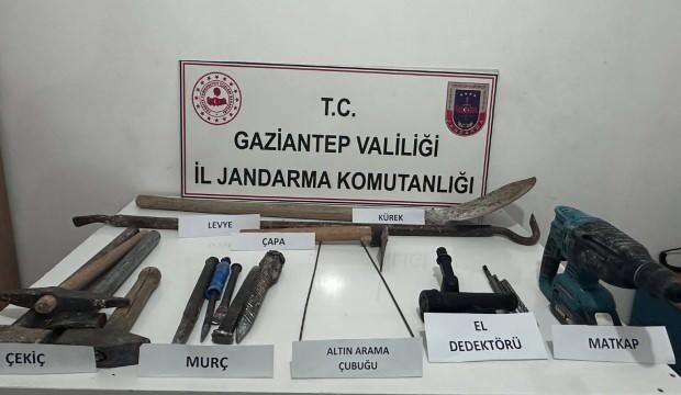 Gaziantep’te kaçak kazı operasyonu: 3 gözaltı