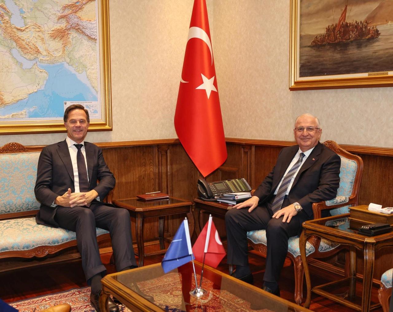 NATO Genel Sekreteri Mark Rutte ve Milli Savunma Bakanı Yaşar Güler