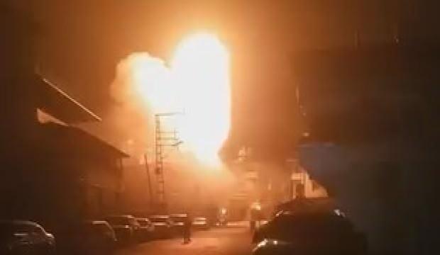 Hatay'da trafo bomba gibi patladı: Dehşet anları kamerada 