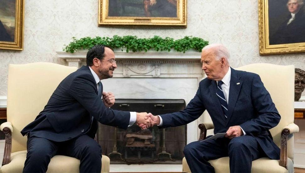 Güney Kıbrıs Cumhurbaşkanı Nikos Hristodulidis ve Joe Biden