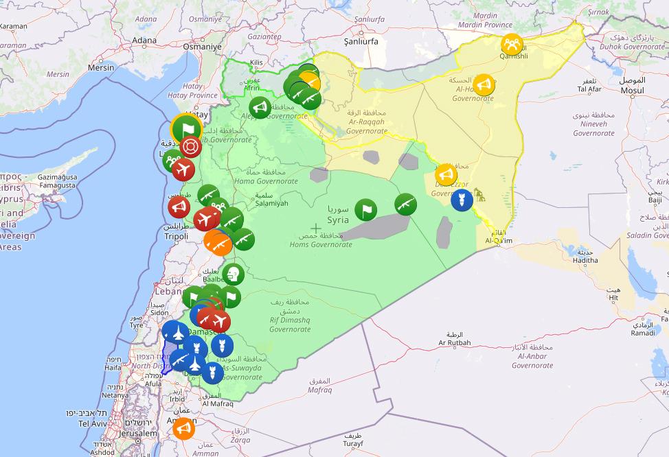 8 Aralık 2024 saat 16.00 itibariyle Suriye'deki son durum.