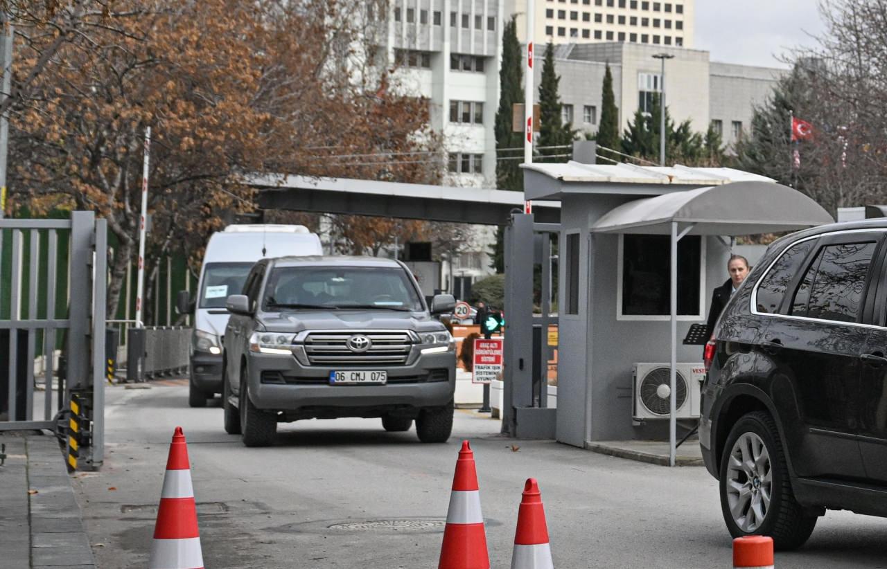 Blinken, Dışişleri Bakanı Fidan ile görüşmesinin ardından Bakanlıktan ayrıldı.