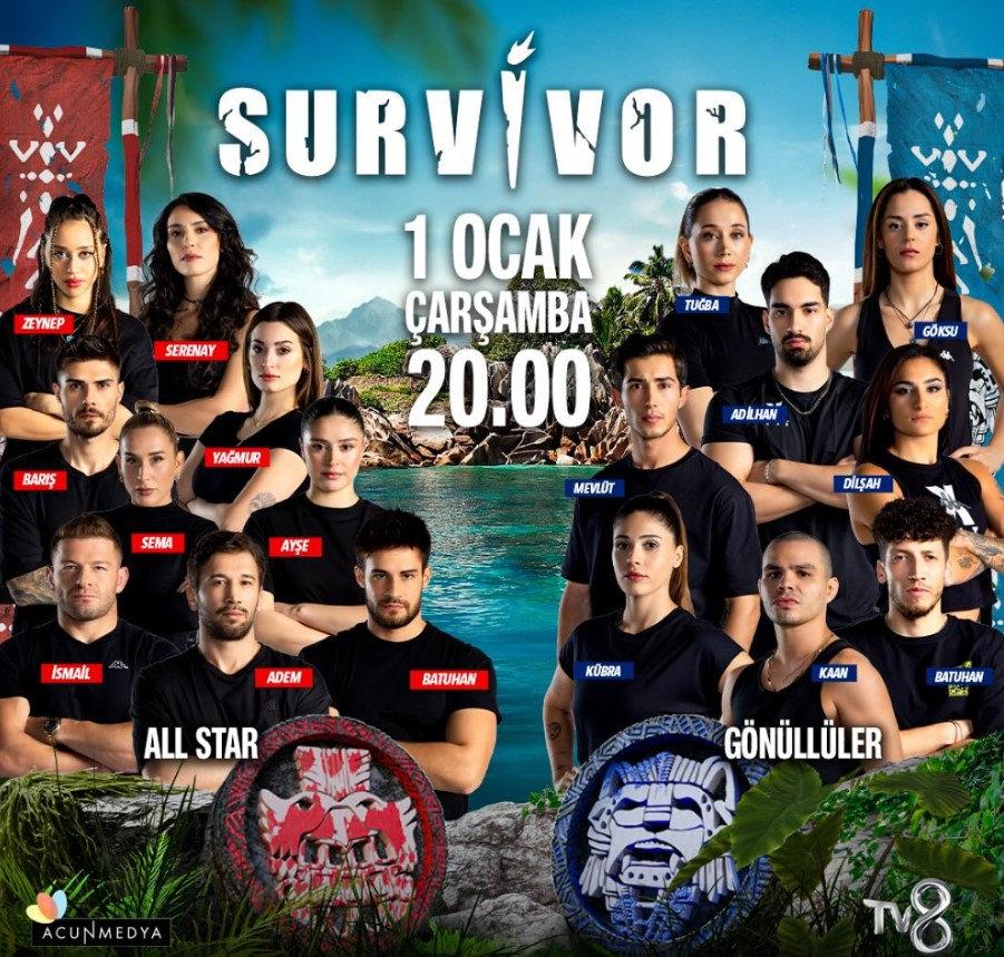 Survivor 2025 kadrosu