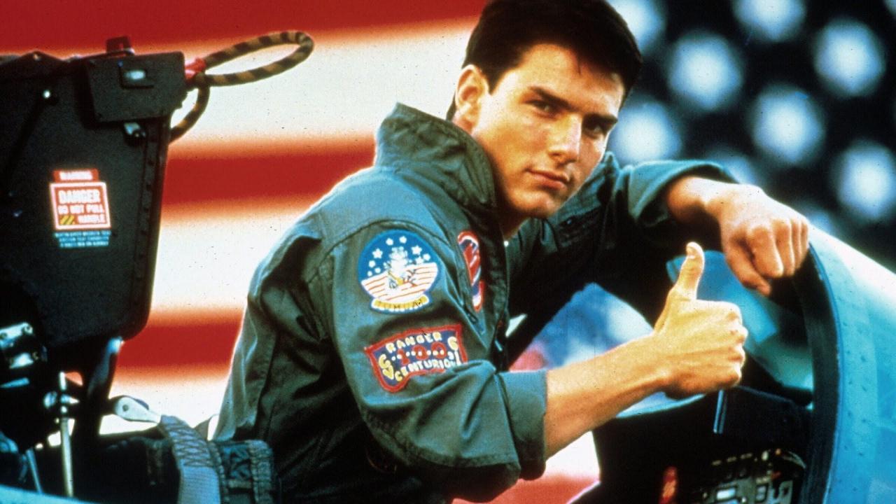 Top Gun filminin bir sahnesinden Tom Cruise