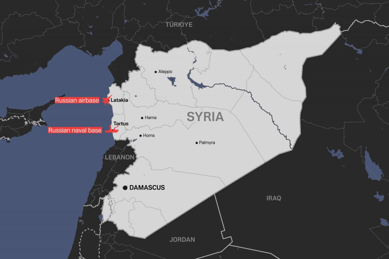 Rusya'nın Lazkiye ve Tartus'taki hava ve deniz üsleri