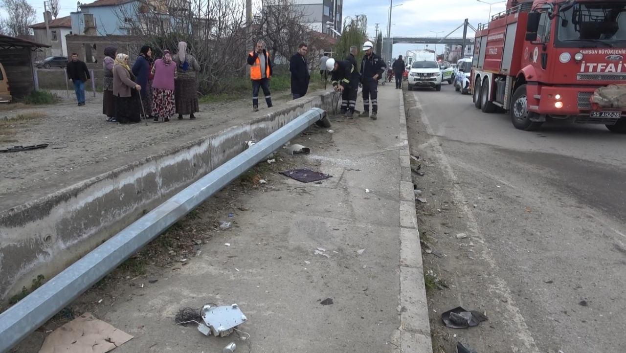 Kaza yerinden bir başka görüntü