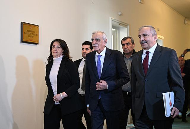 Pervin Buldan, Ahmet Türk ve Sırrı Süreyya Önder.