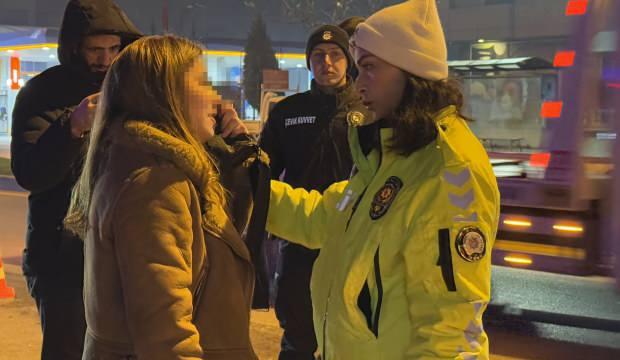 B&ouml;ylesi g&ouml;r&uuml;lmedi! Denetimde yaşanan ilgin&ccedil; hadise polisi bile şaşkına &ccedil;evirdi
