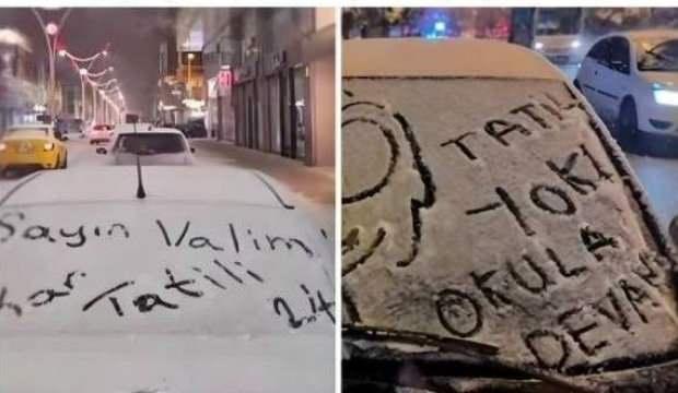 Erzincan'da kar tatili isteyen öğrencilere Vali Aydoğdu'dan gülümseten cevap