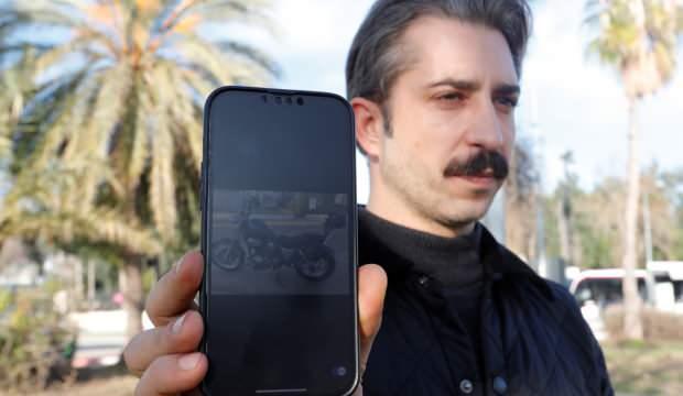 Y&ouml;ntem şoke etti! Birka&ccedil; dakika i&ccedil;inde 350 bin TL'lik motosikletini kaptırdı