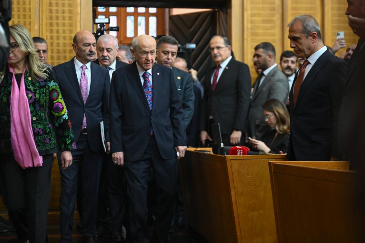 MHP Lideri Devlet Bahçeli, partisinin TBMM'deki grup toplantısında konuştu. 